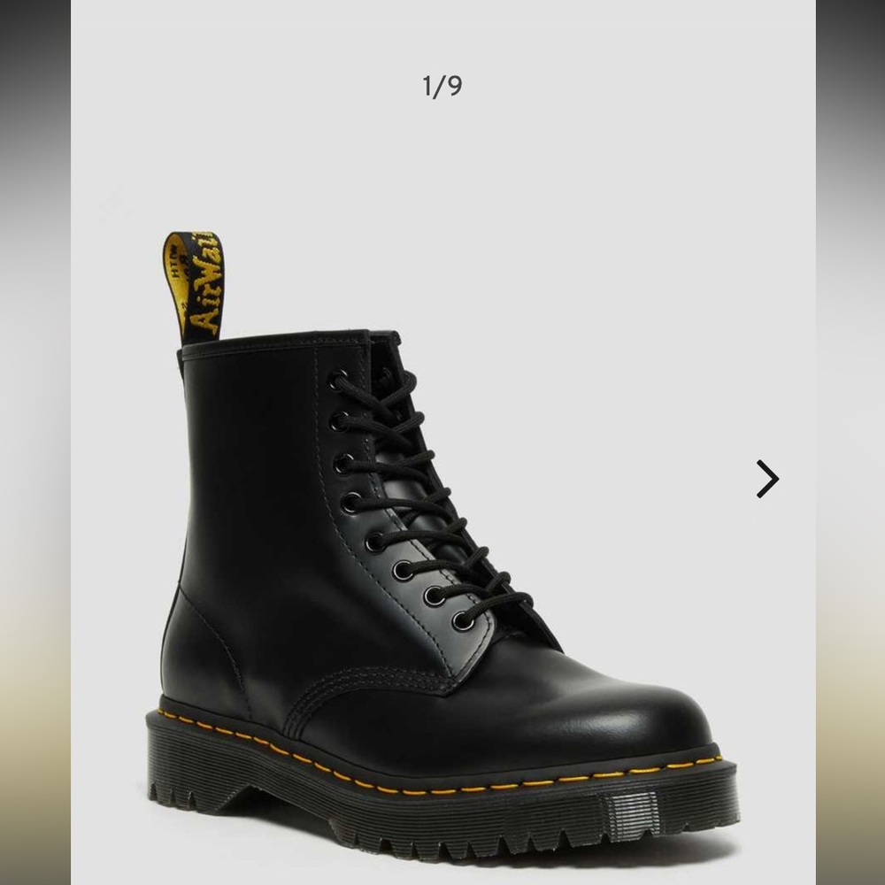 Dr. Martens 1460 Bex Smooth Leather Platform Boots (8 eye)